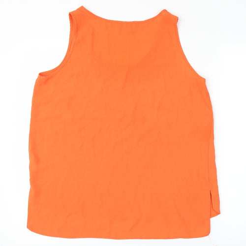 Papaya Womens Orange   Basic Tank Size 14