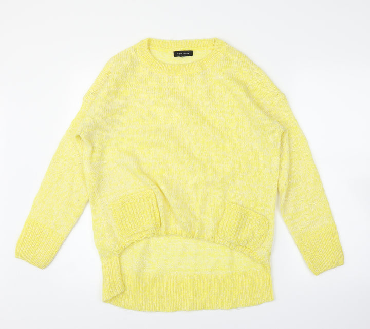 New Look Womens Yellow   Pullover Jumper Size M