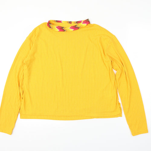 Preworn Womens Yellow   Basic Blouse Size L