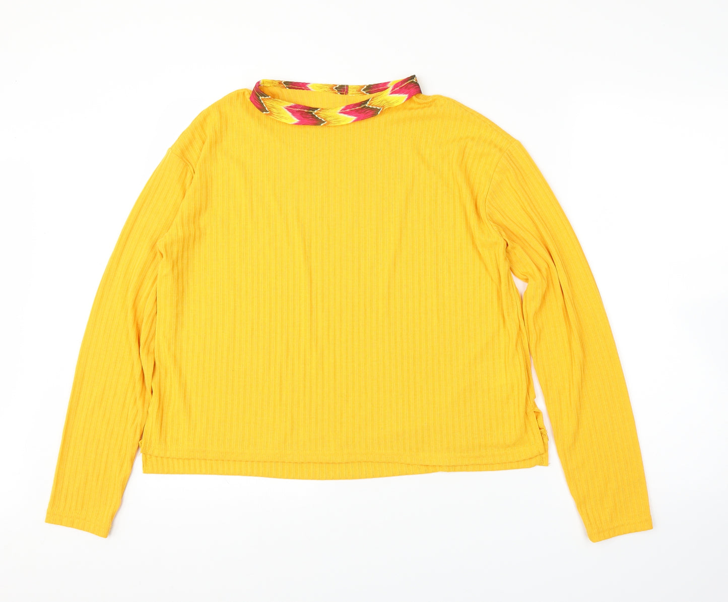 Preworn Womens Yellow   Basic Blouse Size L
