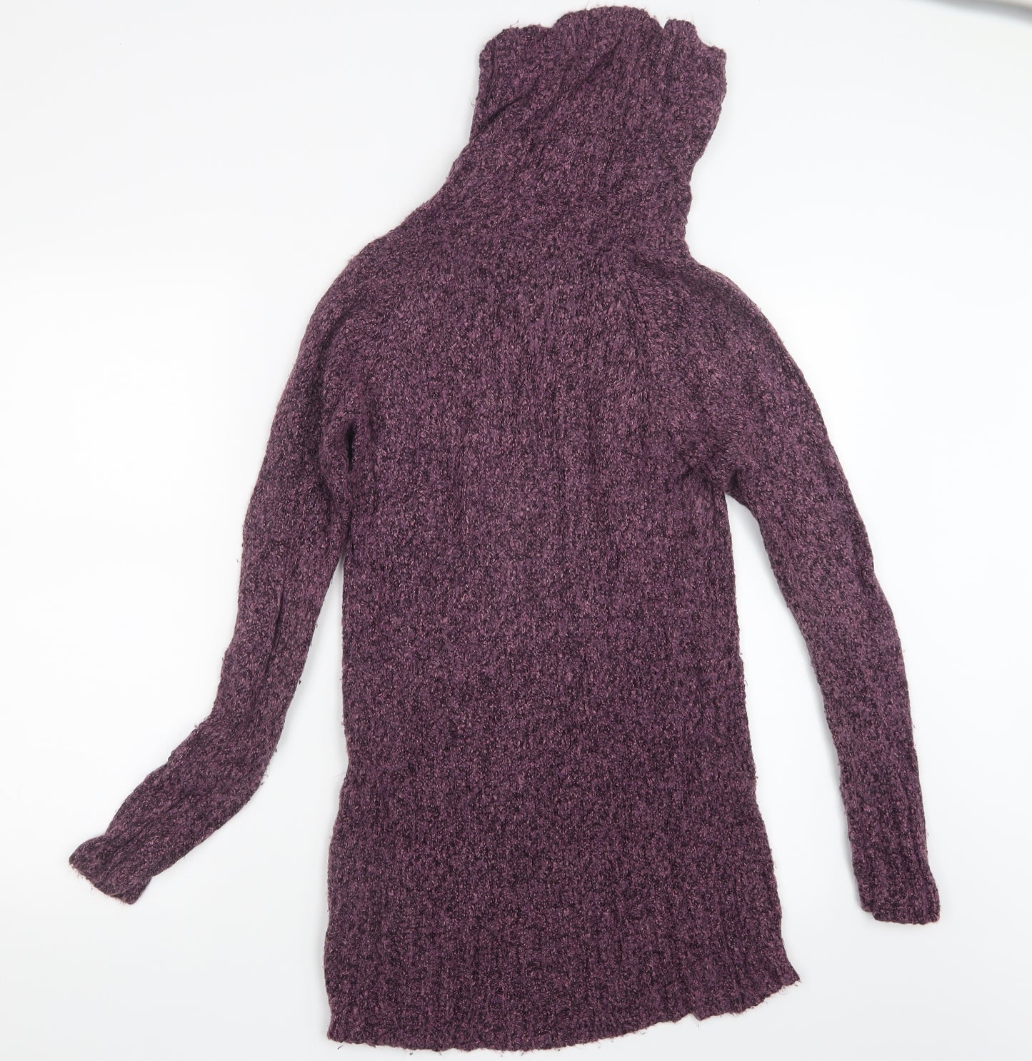 M&Co Womens Purple  Knit Pullover Jumper Size S