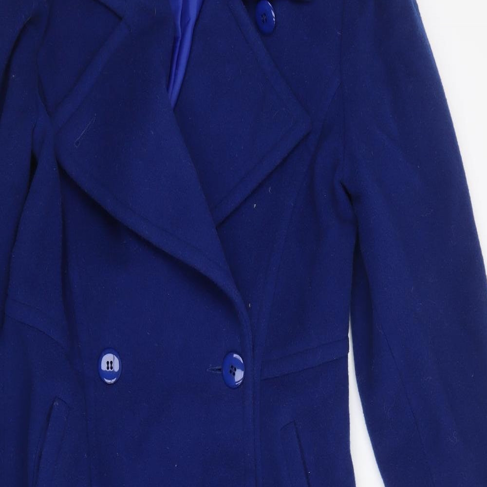 Preworn Womens Blue   Pea Coat Coat Size 12