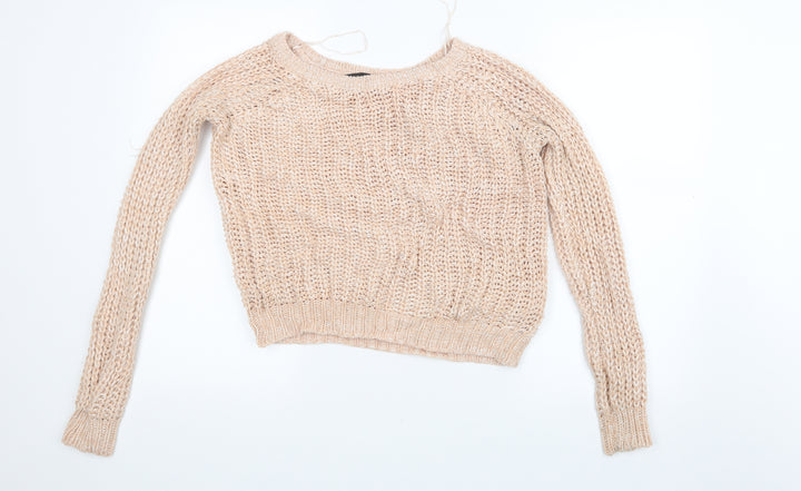 Dorothy Perkins Womens Pink Knit Pullover Jumper Size 12