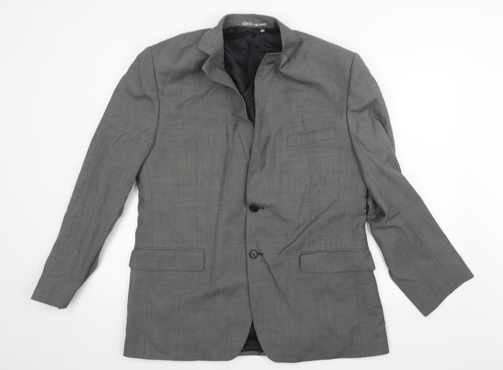 Racing Green Mens Grey Jacket Suit Jacket Size 38