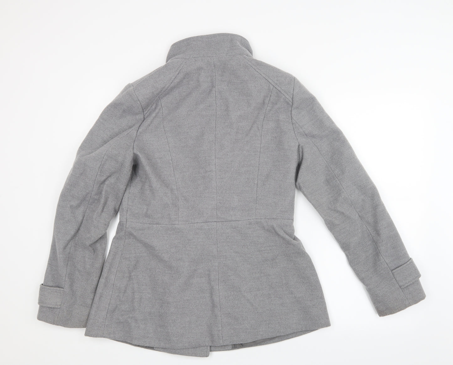 Debenhams Womens Grey   Pea Coat Coat Size 12