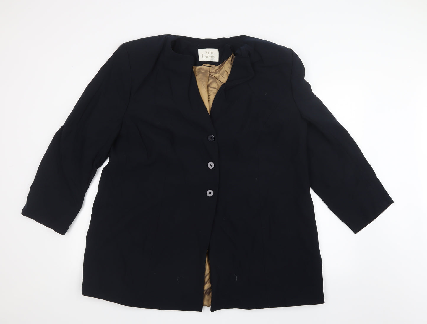 Ann Harvey Womens Blue   Jacket  Size 22