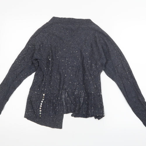 Great Plains Womens Blue  Knit Cardigan Jumper Size XS