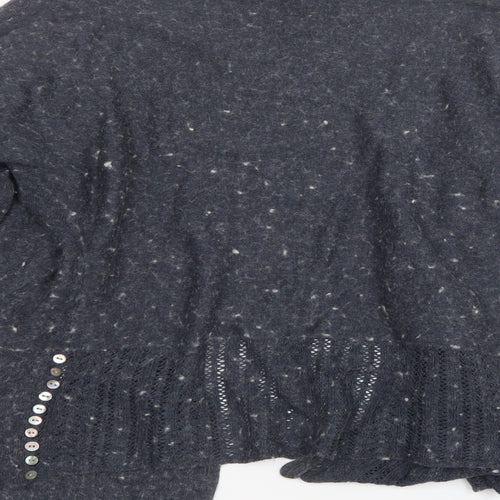 Great Plains Womens Blue  Knit Cardigan Jumper Size XS