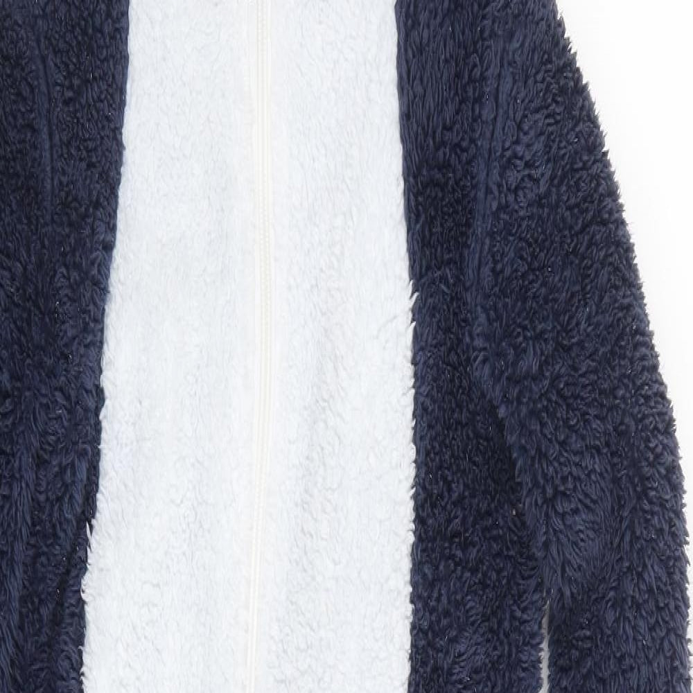John Lewis Girls Blue Geometric  Top One Piece Size 10 Years