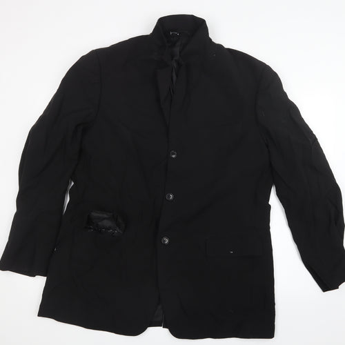 George Mens Black   Jacket Suit Jacket Size 42