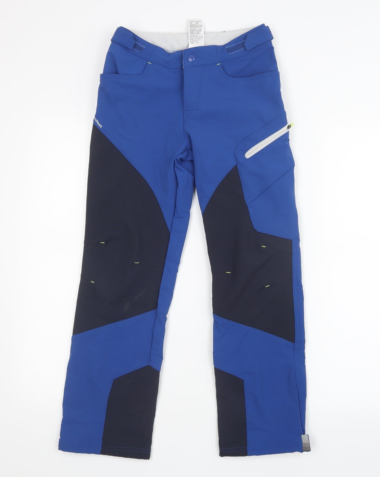 DECATHLON Boys Blue   Cargo Trousers Size 12 Years
