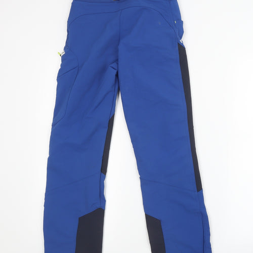 DECATHLON Boys Blue   Cargo Trousers Size 12 Years
