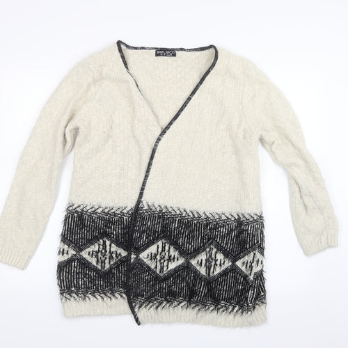 Select Womens White  Knit Cardigan Jumper Size 18