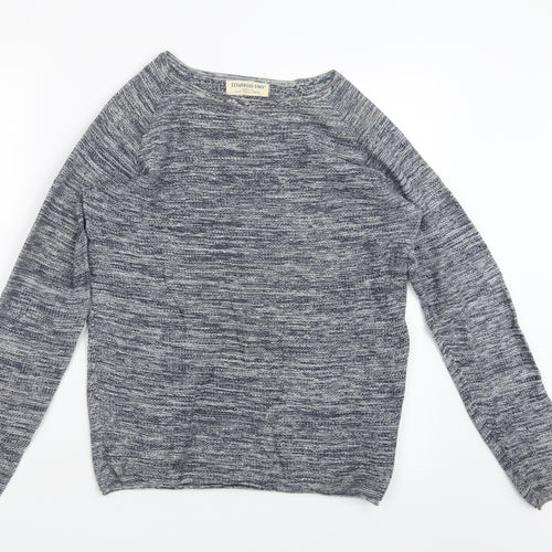Cedar Wood State Mens Blue  Knit Pullover Jumper Size S
