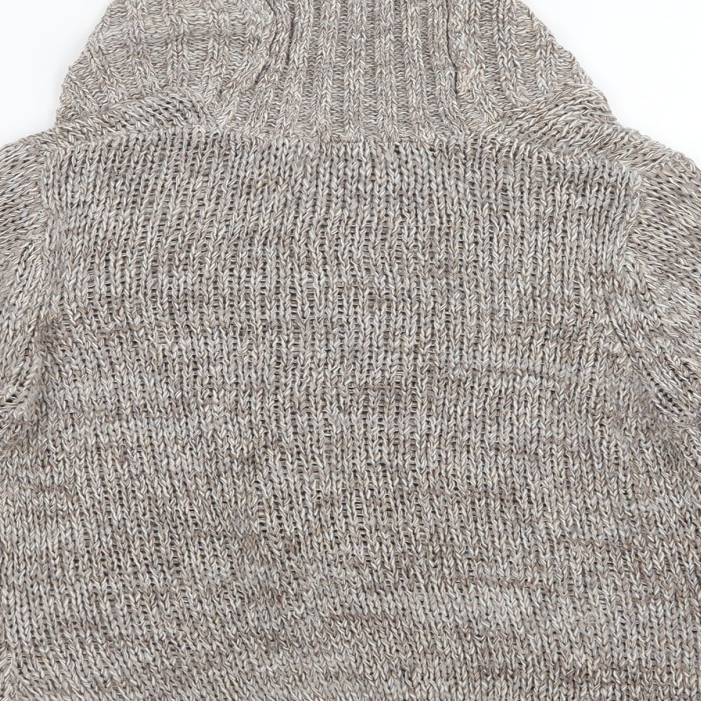 Marks and Spencer Womens Beige  Knit Cardigan Jumper Size 12