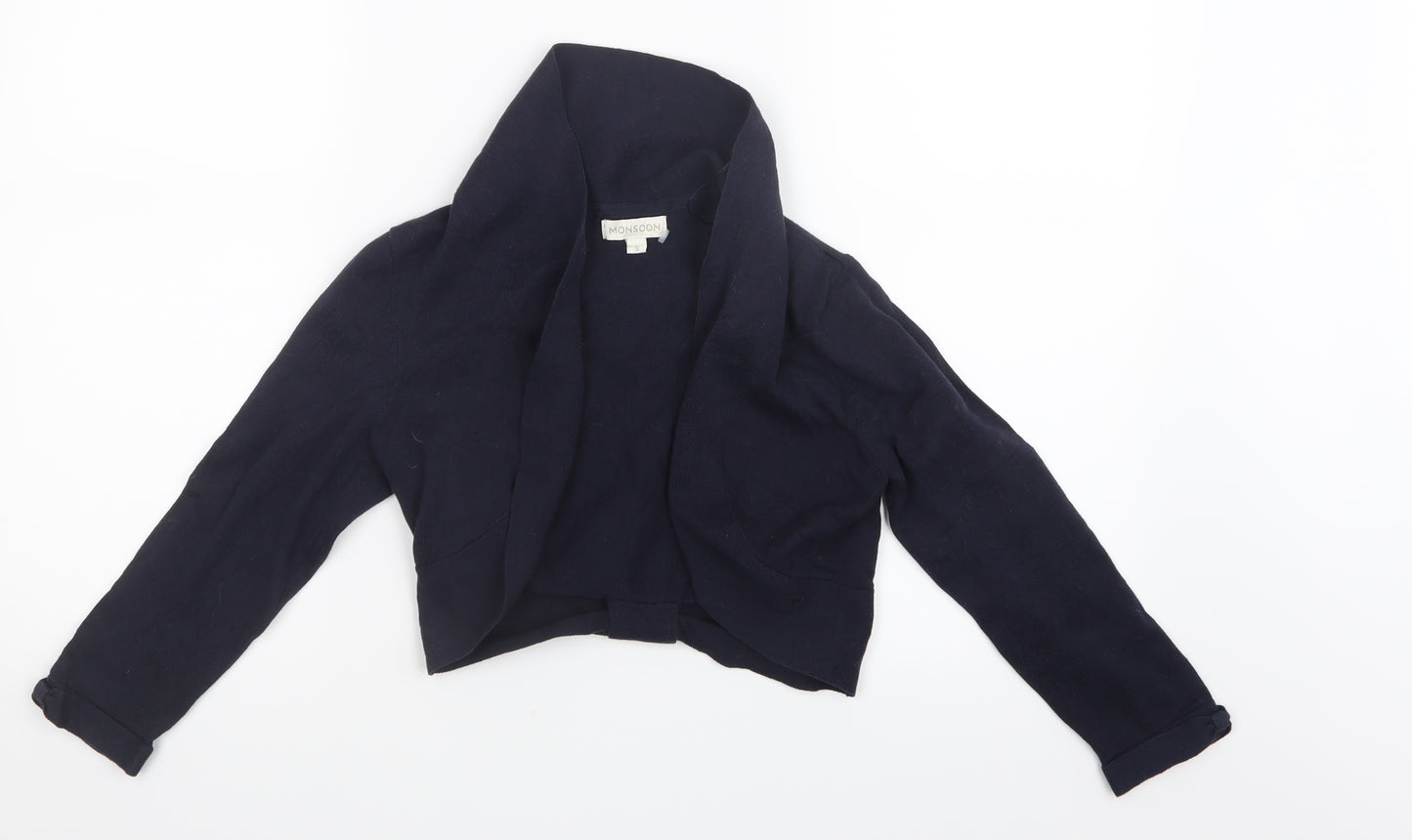Monsoon Womens Blue  Knit Cardigan Jumper Size S