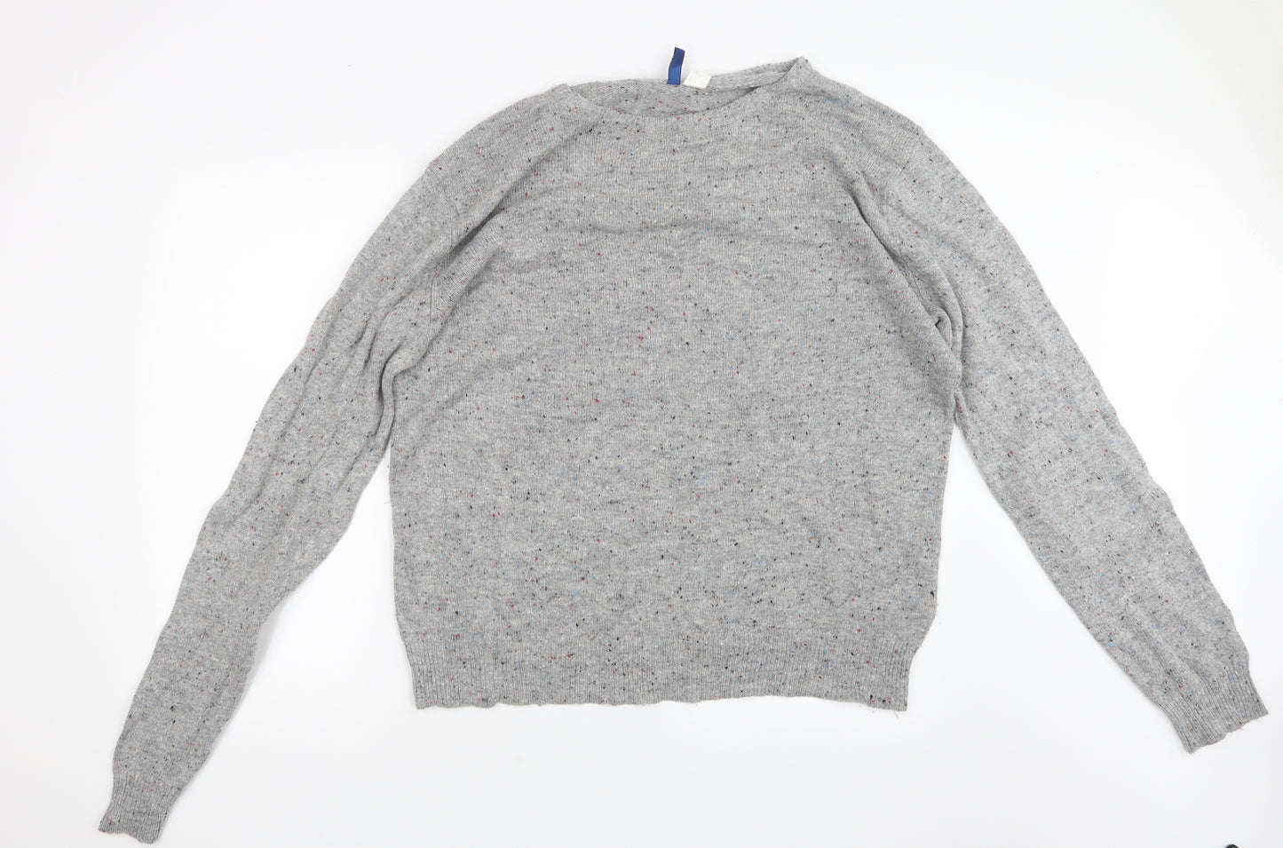 Divided by H&M Mens Grey  Knit Pullover Jumper Size XL