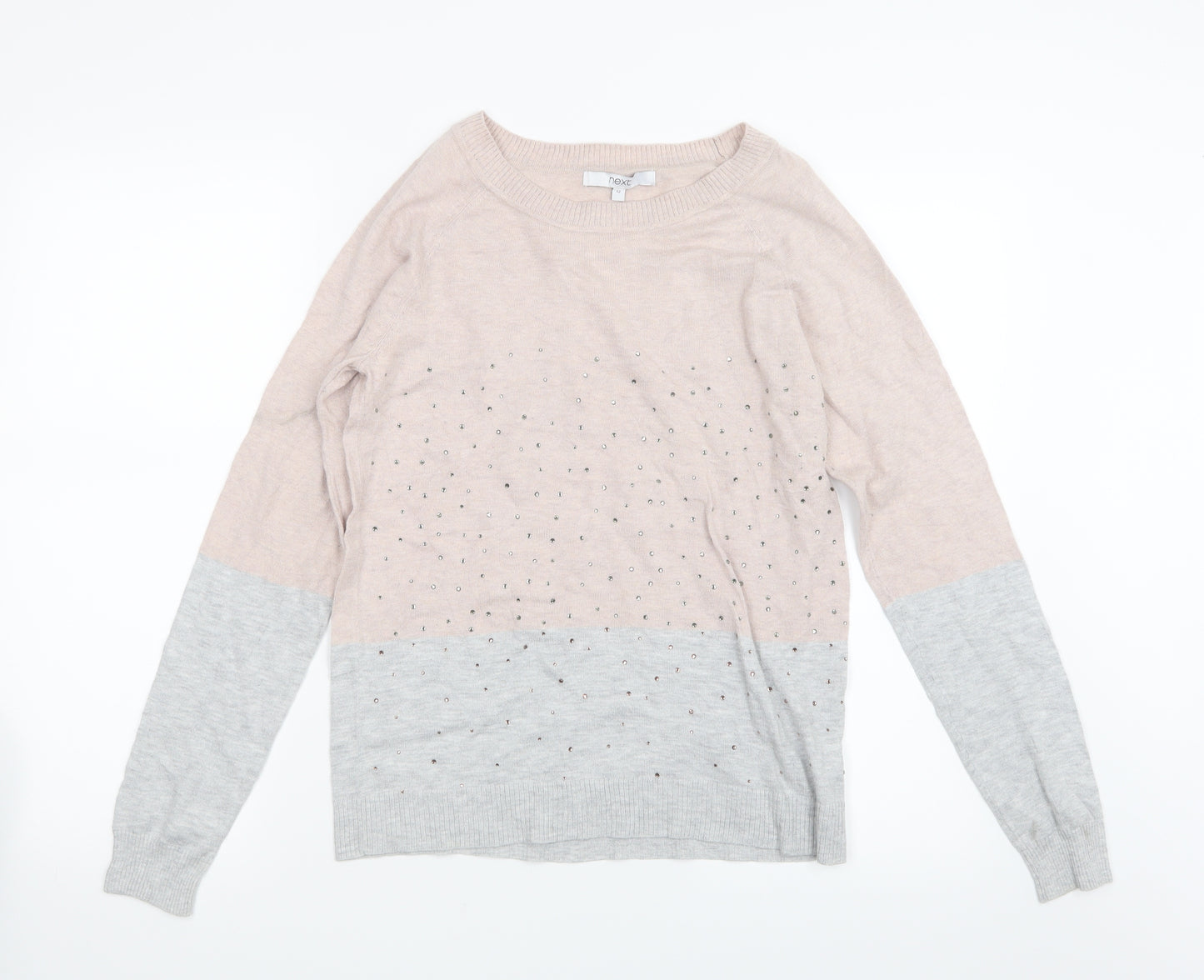 NEXT Womens Grey  Knit Pullover Jumper Size 12