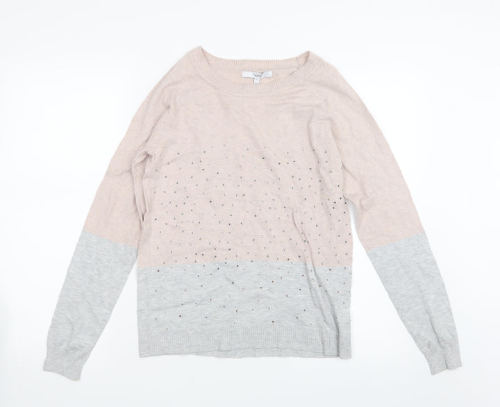 NEXT Womens Grey  Knit Pullover Jumper Size 12