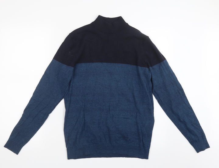 NEXT Mens Blue Knit Pullover Jumper Size M