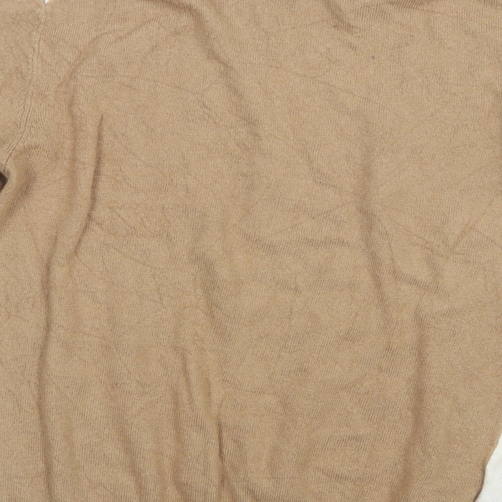 LOFT Womens Beige  Knit Pullover Jumper Size S