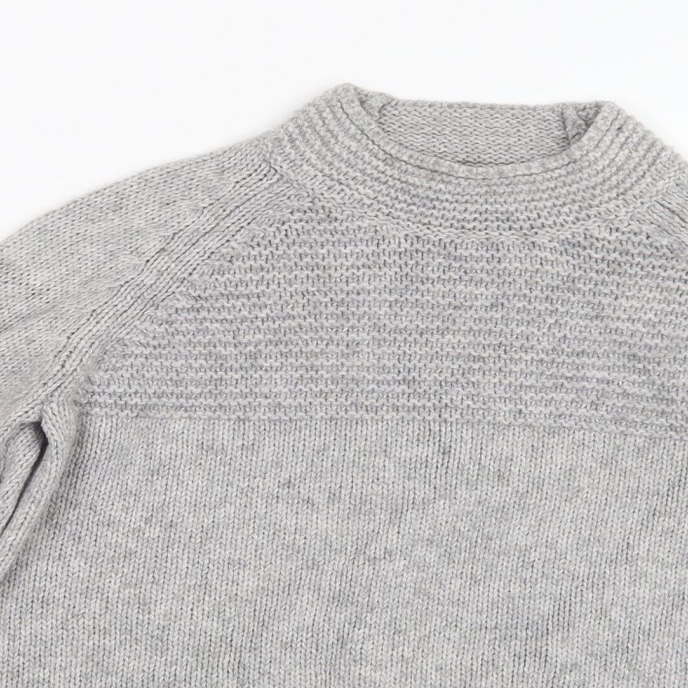 Marks and Spencer Womens Grey  Knit Pullover Jumper Size 16