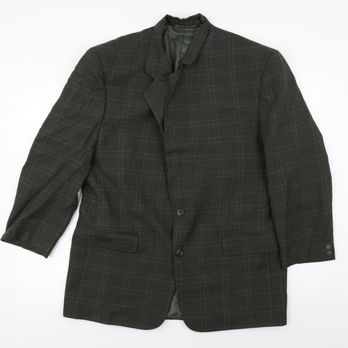 Berkertex  Mens Green Check  Jacket Blazer Size 38
