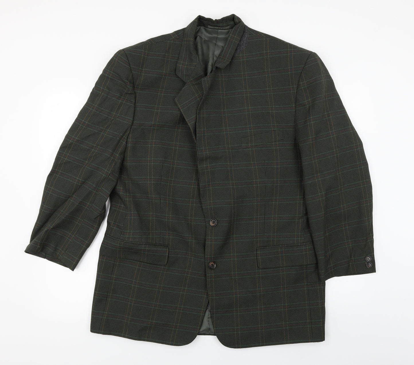 Berkertex  Mens Green Check  Jacket Blazer Size 38
