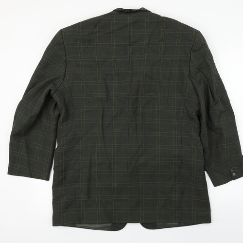 Berkertex  Mens Green Check  Jacket Blazer Size 38