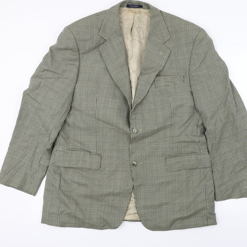 Marks and Spencer  Mens Beige Check  Jacket Blazer Size 42