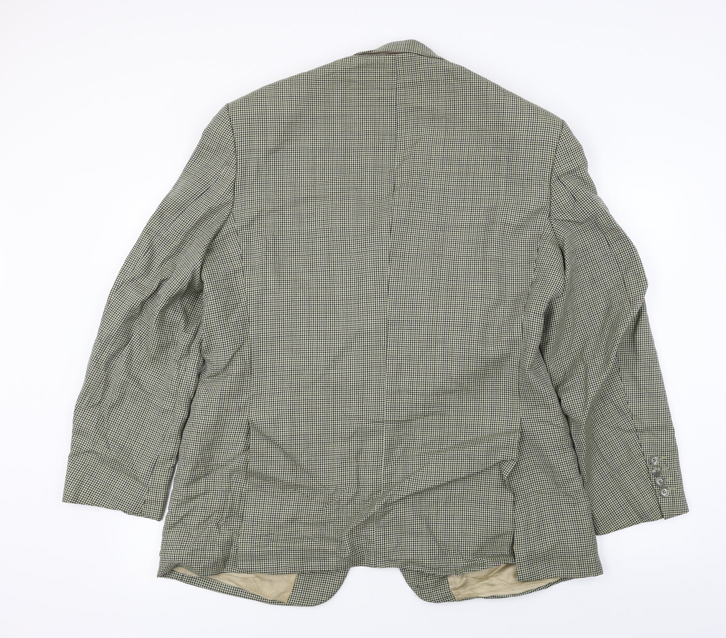 Marks and Spencer  Mens Beige Check  Jacket Blazer Size 42