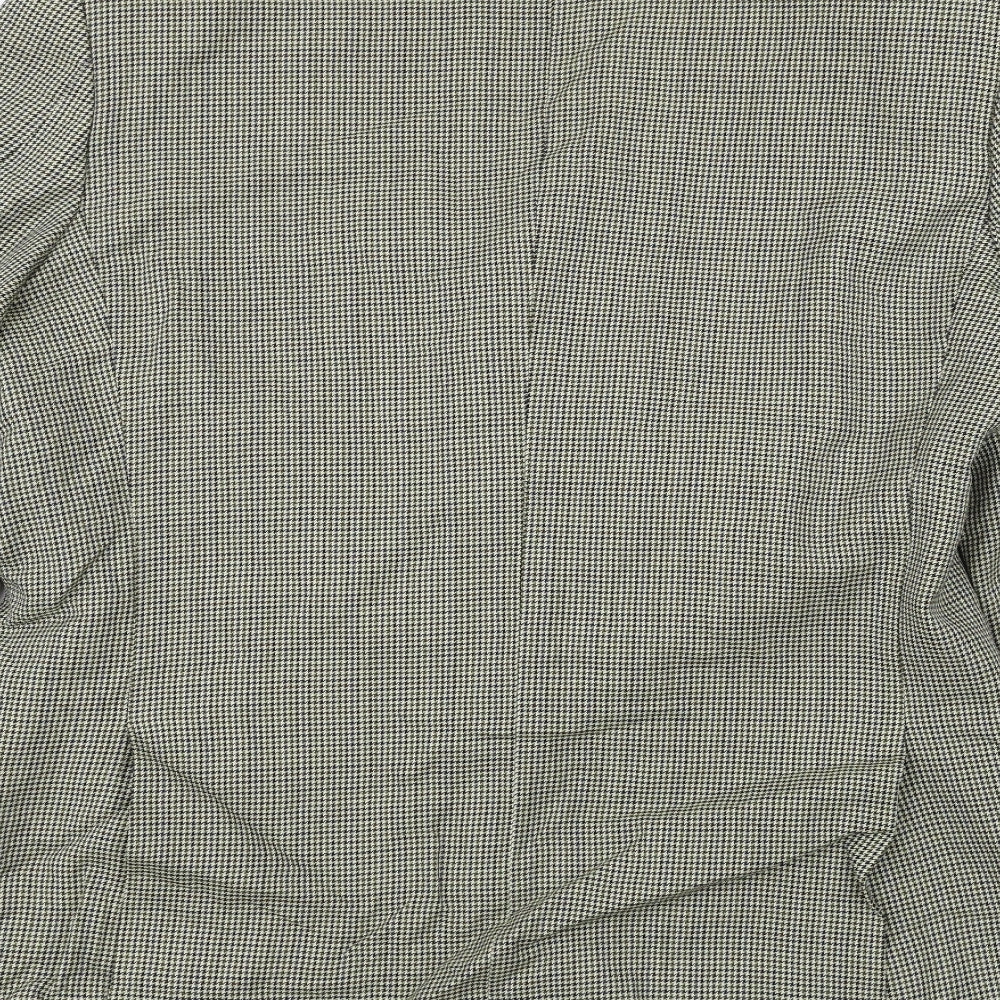 Marks and Spencer  Mens Beige Check  Jacket Blazer Size 42