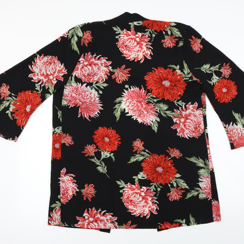 Atmosphere  Womens Black Floral  Cardigan Jumper Size 12