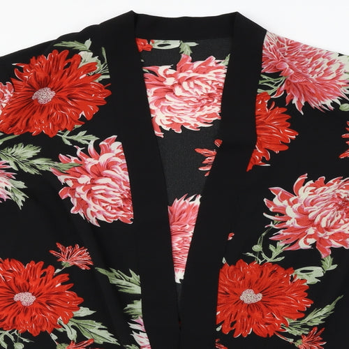 Atmosphere  Womens Black Floral  Cardigan Jumper Size 12