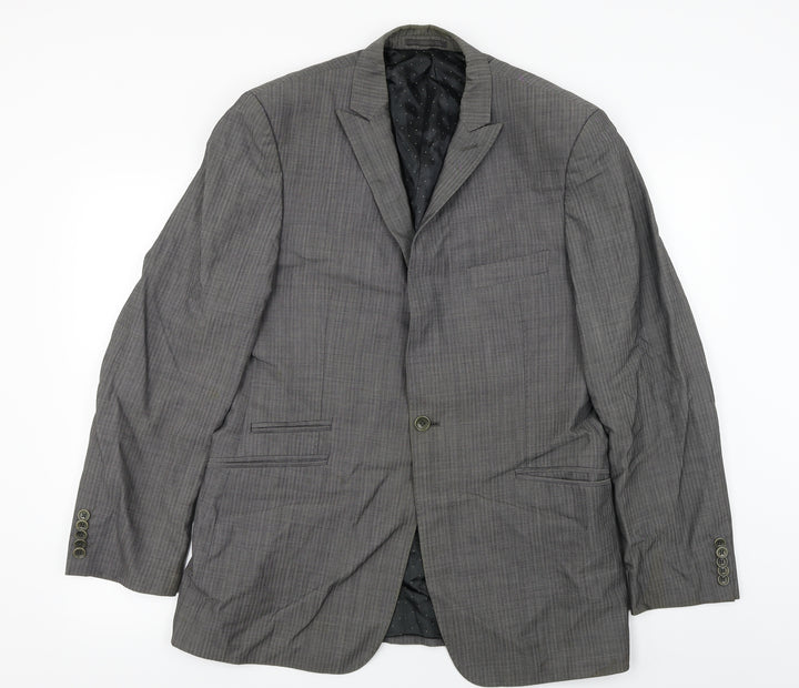 Fellini Mens Grey Jacket Blazer Size 40