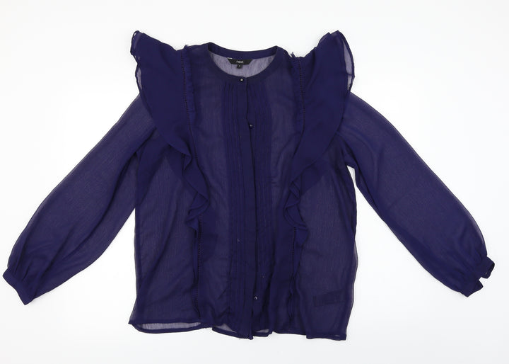 NEXT Womens Blue Cardigan Jumper Size 14