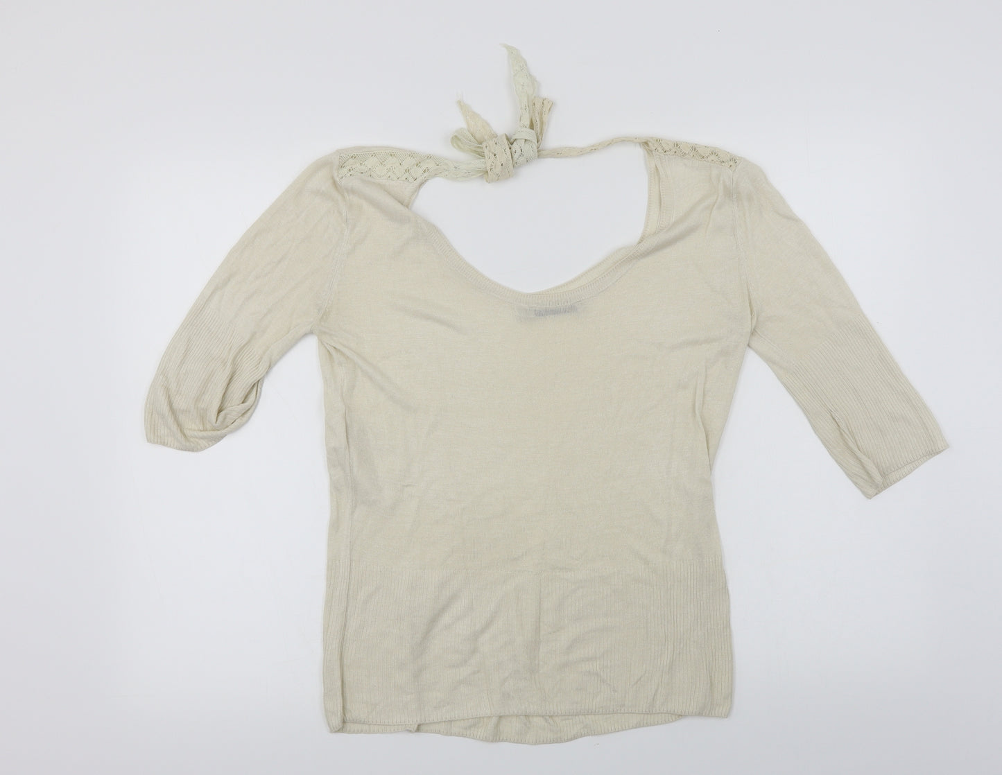 Kookai  Womens Ivory   Basic T-Shirt Size M