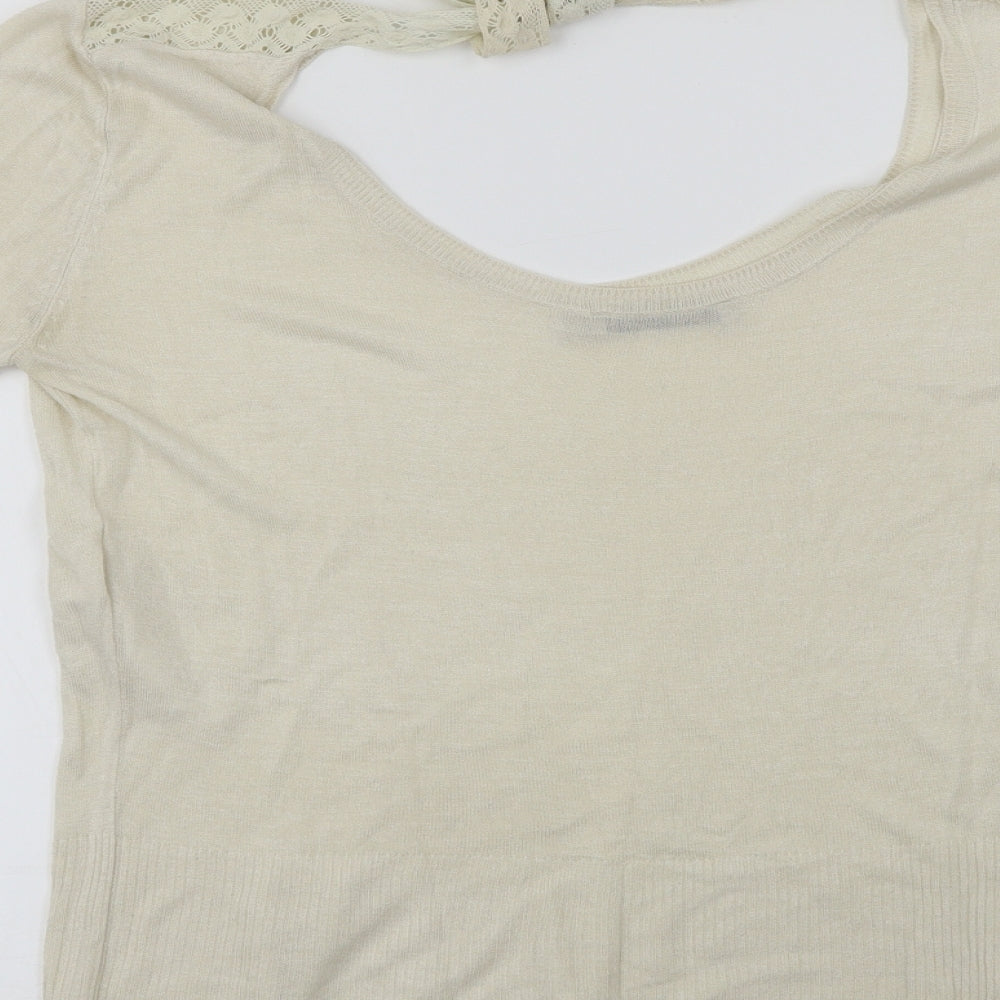 Kookai  Womens Ivory   Basic T-Shirt Size M