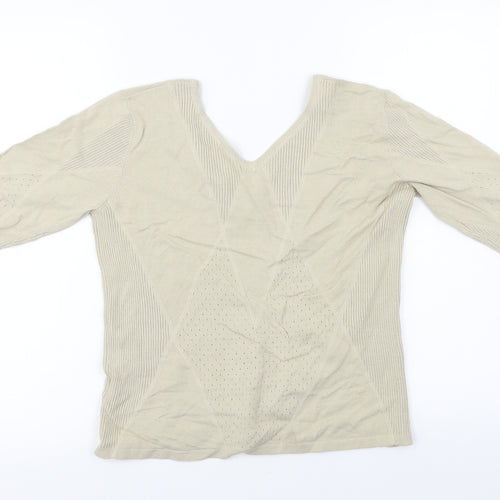 Linea  Womens Beige   Pullover Jumper Size M