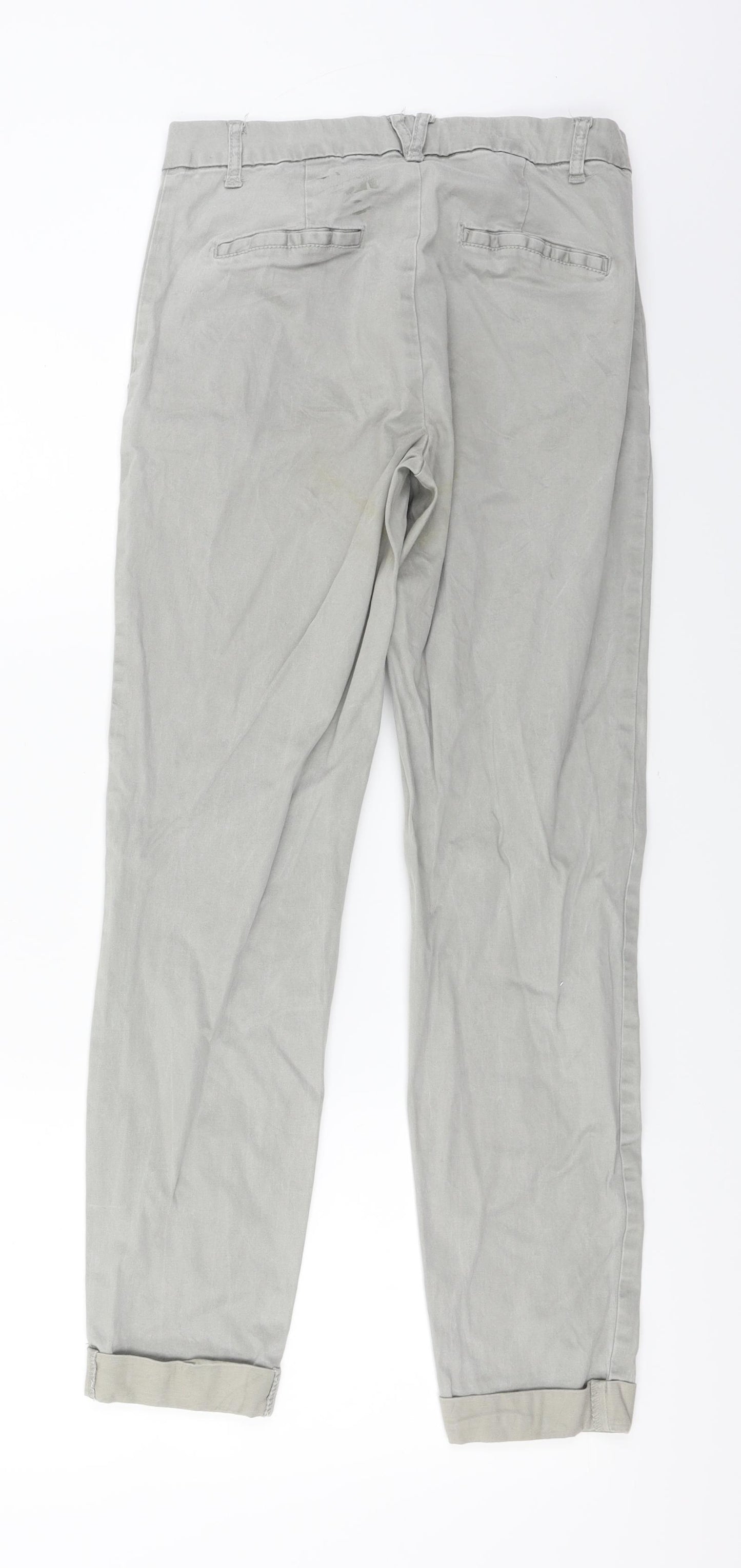 Preworn  Womens Grey   Trousers  Size 28 in L25 in