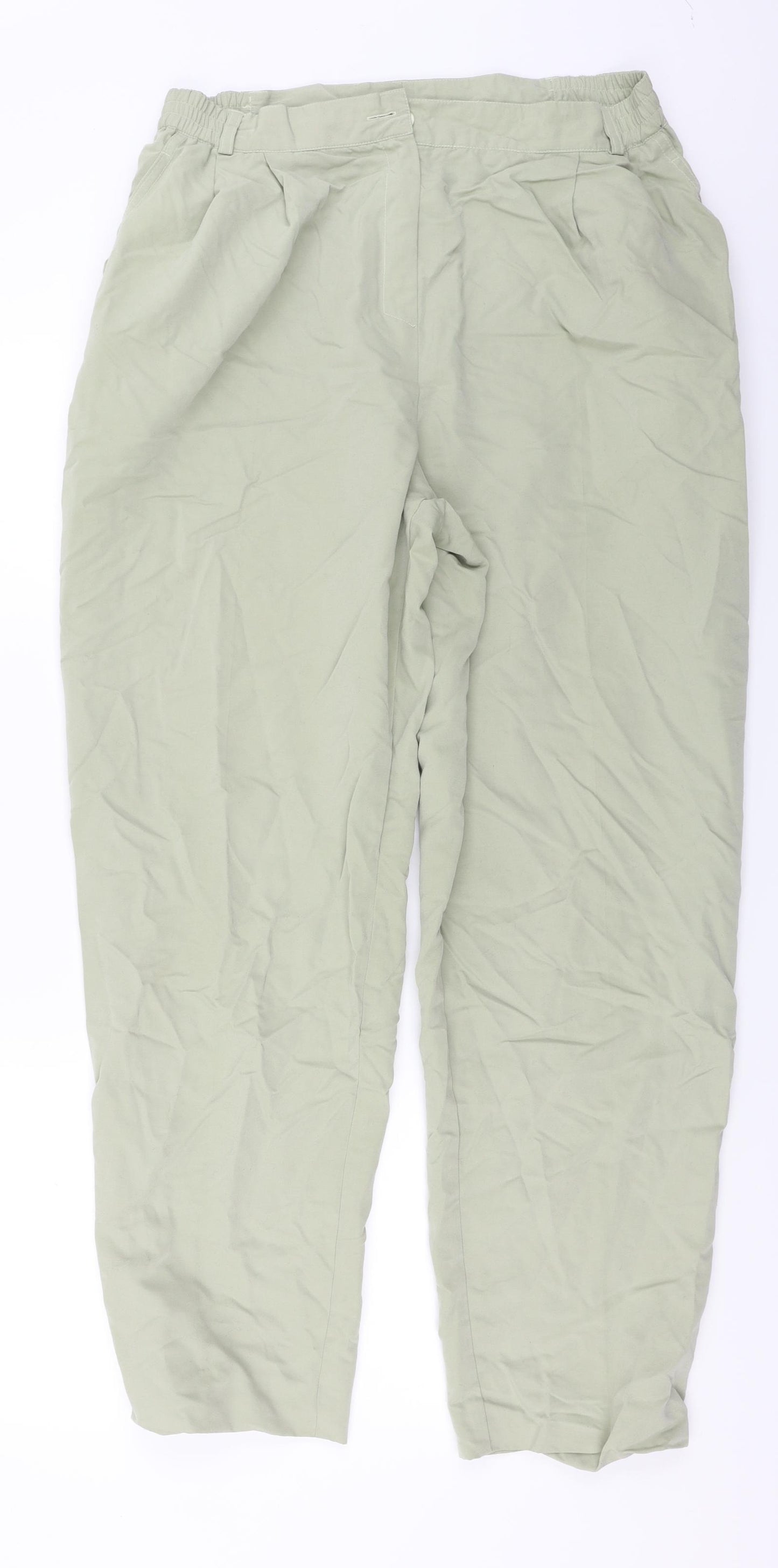 Preworn  Womens Green   Trousers  Size 18 L26 in