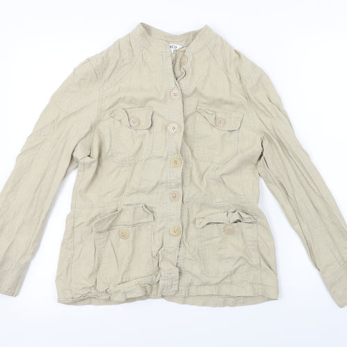 M&Co Womens Beige   Jacket Coat Size 12