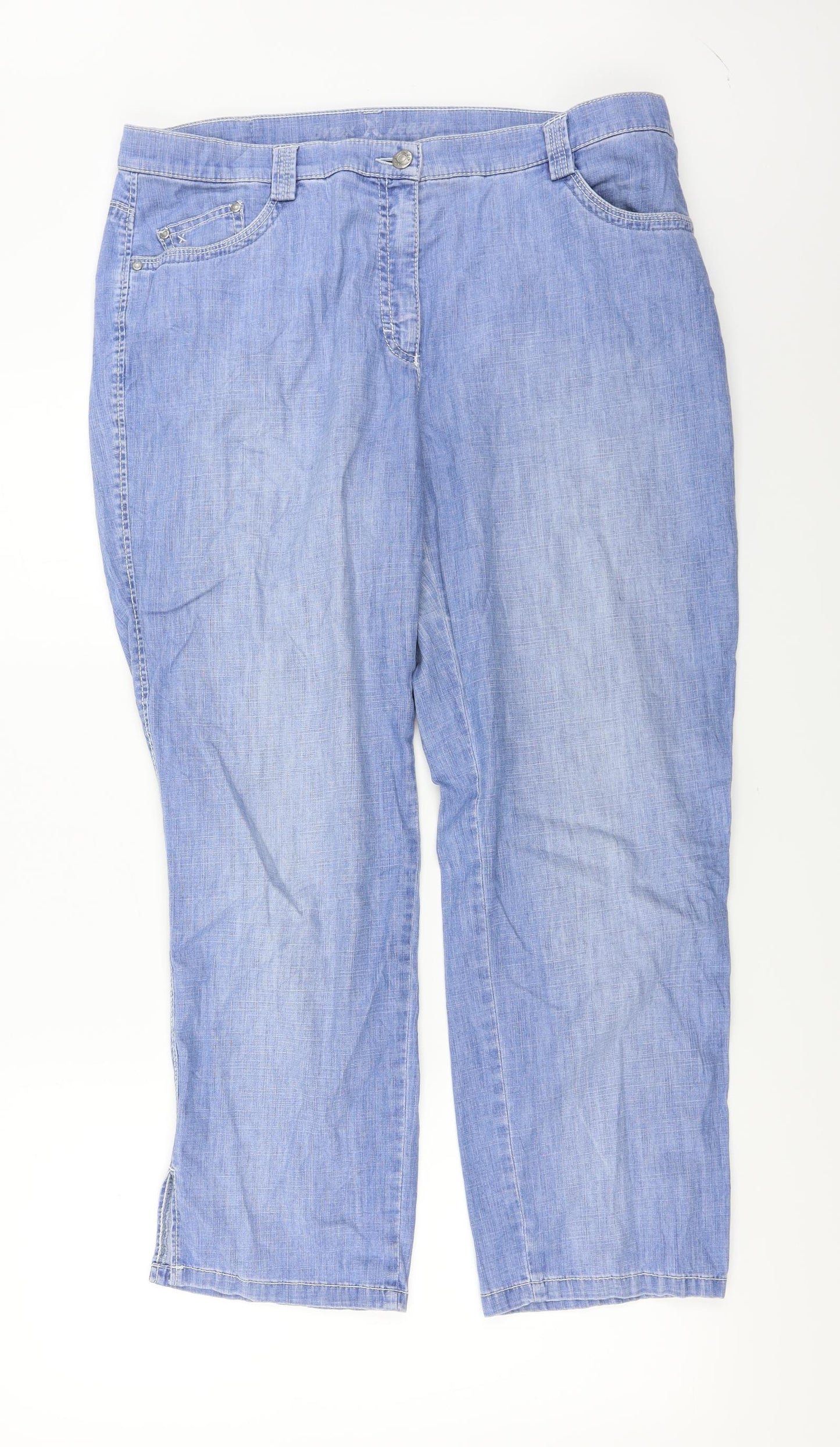 Preworn  Womens Blue   Straight Jeans Size 34 in L26 in