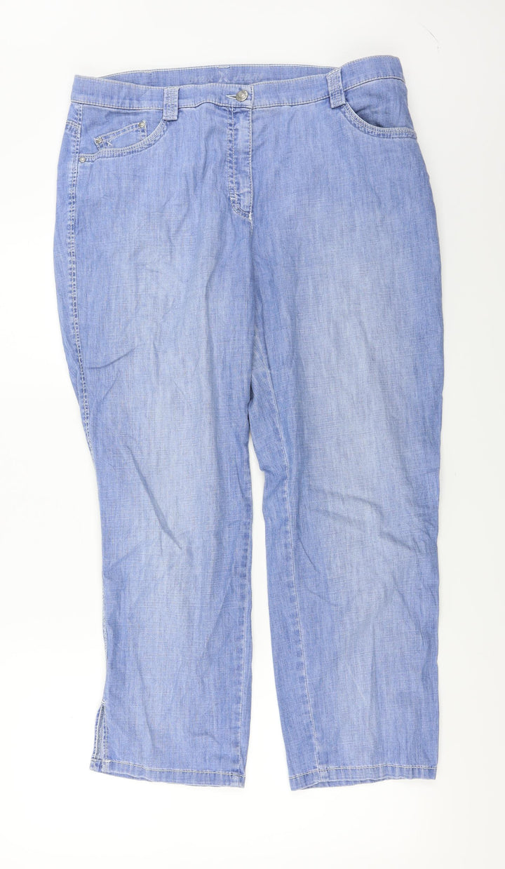 Preworn  Womens Blue   Straight Jeans Size 34 in L26 in