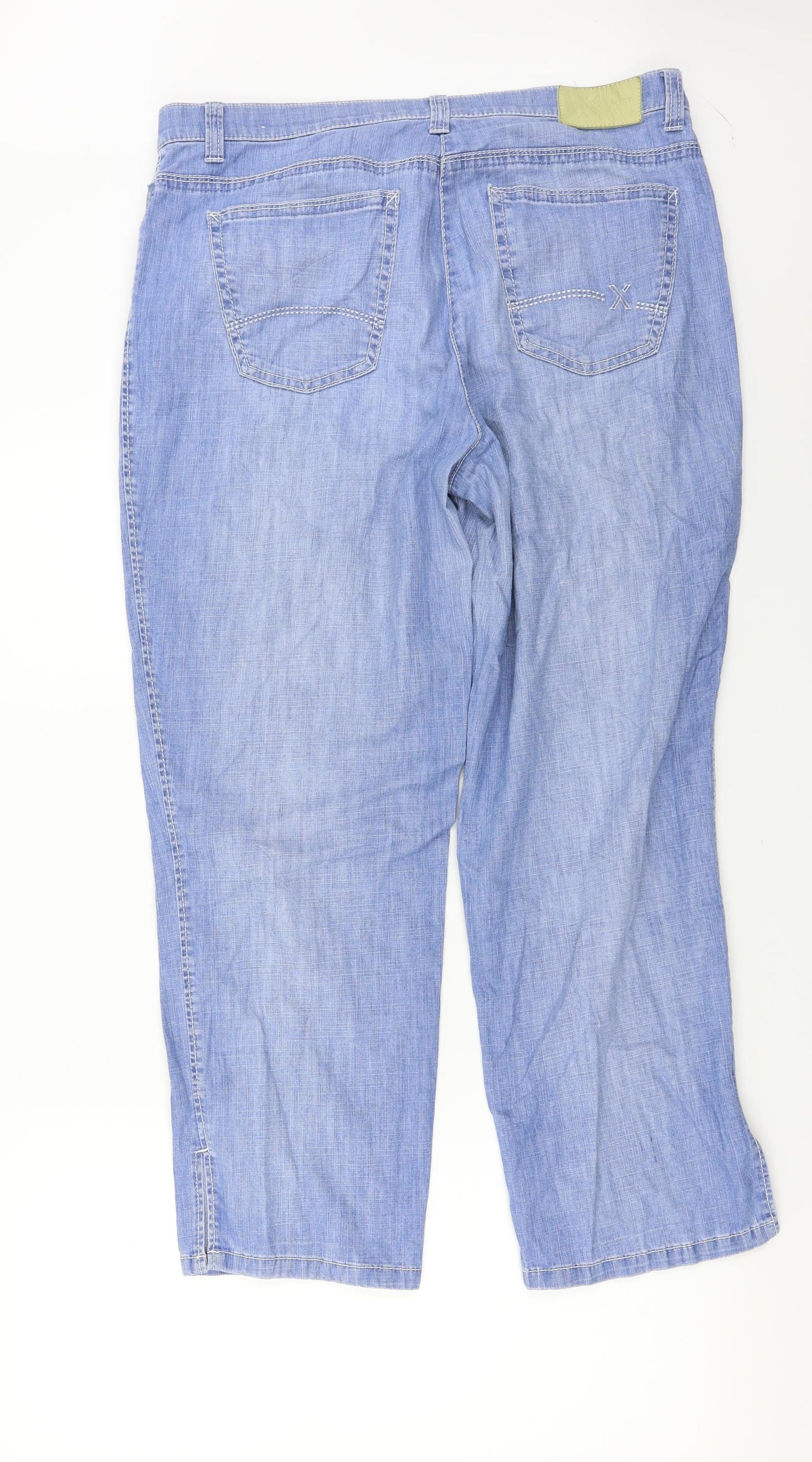 Preworn  Womens Blue   Straight Jeans Size 34 in L26 in