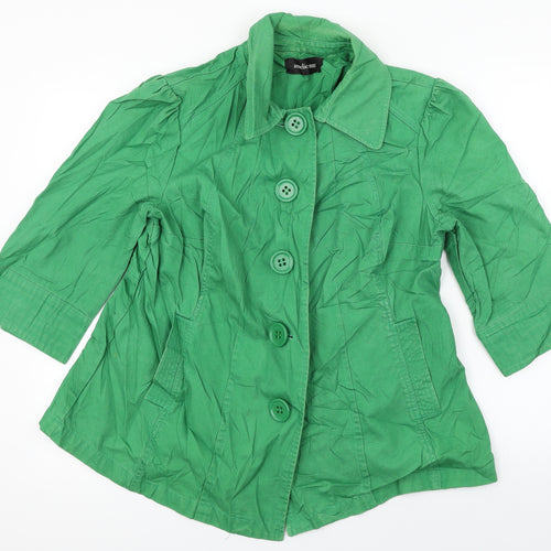 Amelie May  Womens Green   Jacket Coat Size 12