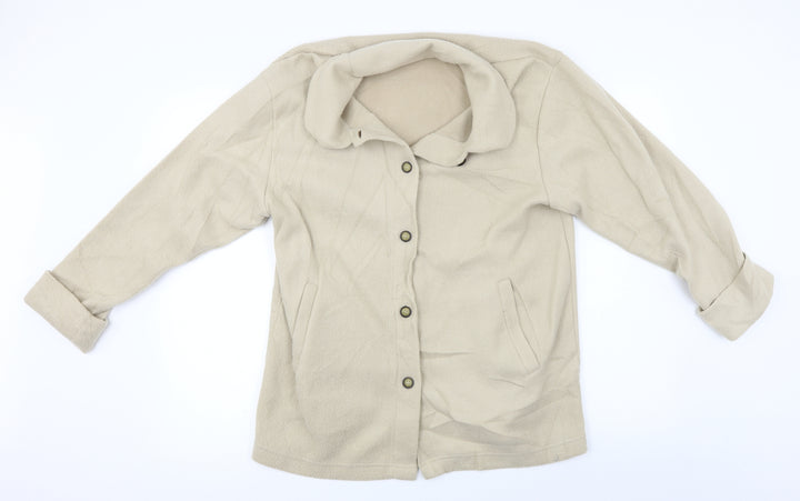 Preworn  Womens Beige   Jacket Coat Size S