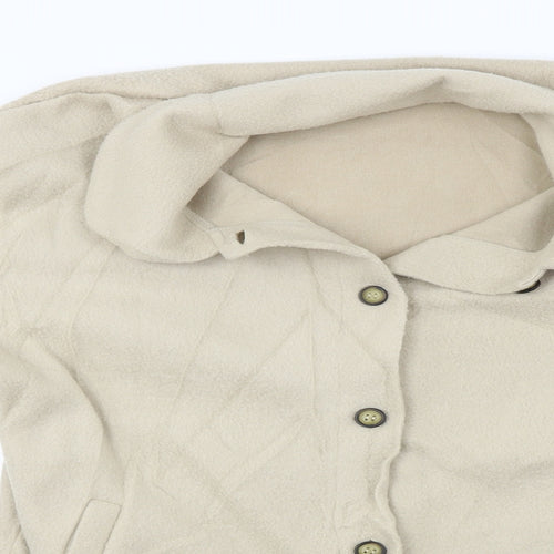 Preworn  Womens Beige   Jacket Coat Size S