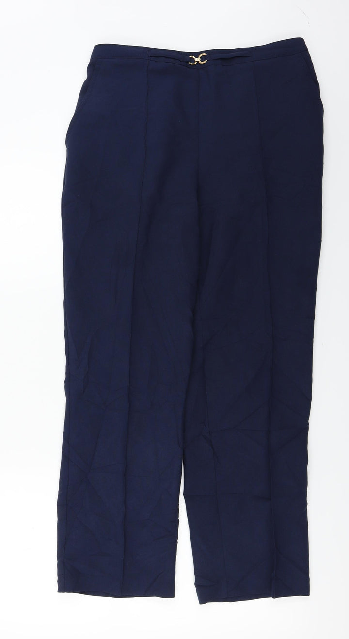 Damart Womens Blue Trousers Size 30 in L25 in