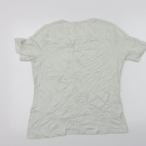 Bianca  Womens Ivory   Basic T-Shirt Size 14